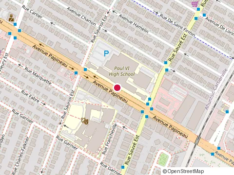 Location of Pius Culinary Dining Room at 9955 avenue Papineau, Montréal