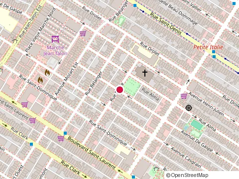 Location of Pizzeria Napoletana at 189 Rue Dante, Montréal