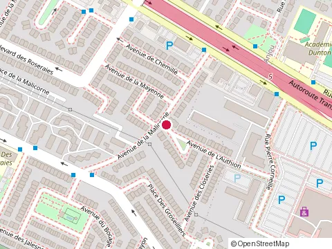 Location of Place de l'Authion at 5975 avenue de l'Authion, Montréal