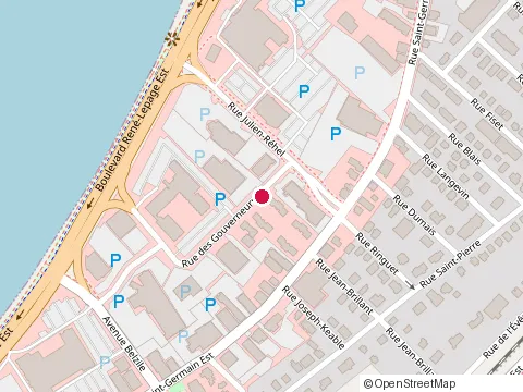 Location of Polyclinique de l'Oreille at 180 Rue des Gouverneurs, Rimouski