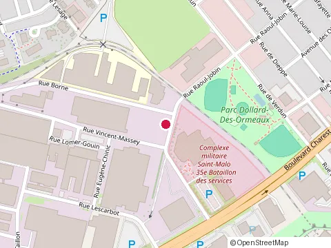 Location of Polysurface - Québec at 1045 Rue Vincent-Massey, Québec
