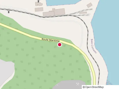 Location of Port de Baie-Comeau at avenue Cartier, Baie-Comeau