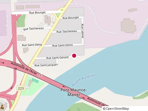 Location of Portes du Manoir Inc at 1250 Rue Saint-Jacques, Sorel-Tracy