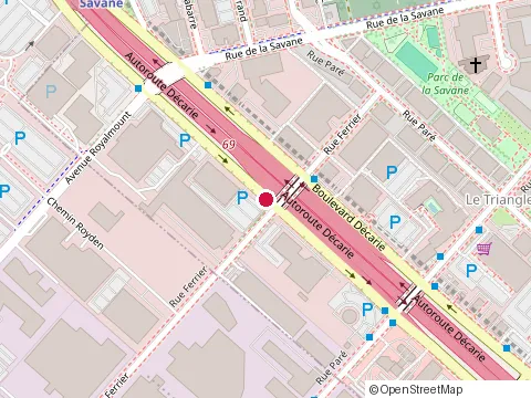 Location of Portovino Decarie - Restaurant Italien at 7977 Bd Décarie, Montréal