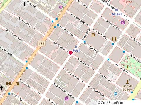 Location of Presti Demeures et Développements Inc. at 1176 Sherbrooke St W, Montréal