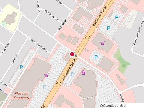 Location of Quesada Burritos & Tacos at 1212 Bd Talbot, Chicoutimi