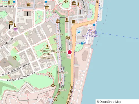 Location of Queues de Castor- Beavertails (Vieux Québec Petit Champlain) at 28 Bd Champlain, Québec