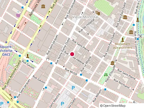 Location of Restaurant & Bar Gault at 449 Sainte Hélène St, Montréal
