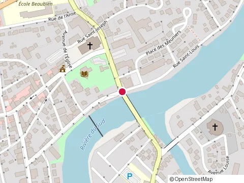 Location of Restaurant À la Rive at 153 Rue St Louis, Montmagny