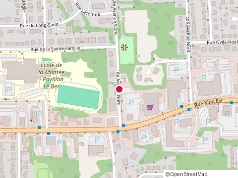 Location of Restaurant Amir King Est at 1105 Rue King E, Sherbrooke