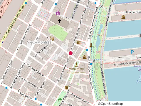 Location of Restaurant Épik at 171 Saint-Paul St W, Montréal