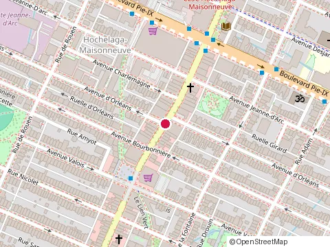 Location of Restaurant État-Major at 4005 Ontario St E, Montréal
