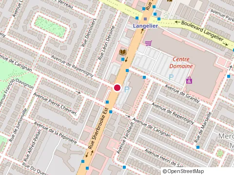 Location of Restaurant la Belle Province at 6395 Sherbrooke St E, Montréal