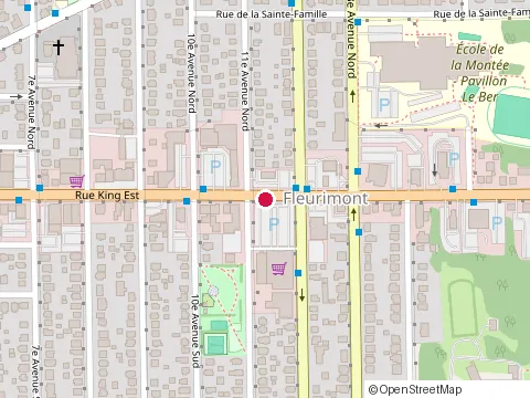Location of Restaurant la Belle Province at 815 Rue King E, Sherbrooke