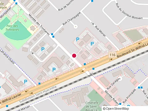 Location of Restaurant la Belle Province at 191 boulevard Sir-Wilfrid-Laurier, Saint-Basile-le-Grand