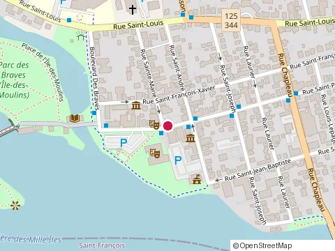 Location of Restaurant la Confrérie at 753 Rue St Pierre, Terrebonne