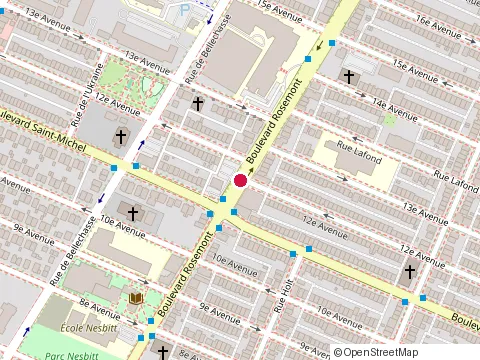 Location of Restaurant le Petit Québec at 3255 boulevard Rosemont, Montréal