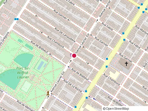 Location of Restaurant le Zaziummm at 1276 avenue Laurier E, Montréal
