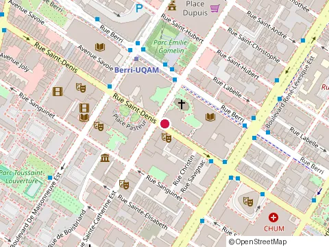 Location of Restaurant les Pres at 1254 Rue Saint-Denis, Montréal