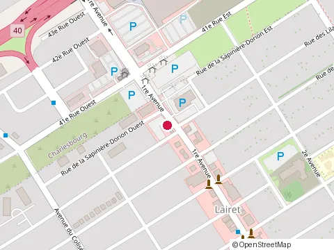 Location of Restaurant Marie-Antoinette at 3395 1St Ave E, Québec