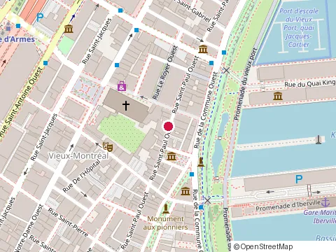 Location of Restaurant Méchant Boeuf at 124 Saint-Paul St W, Montréal
