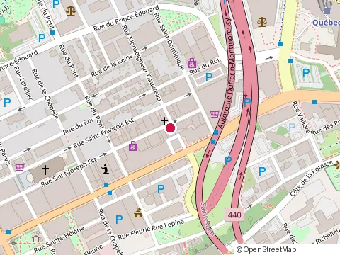 Location of Restaurant Poutineville Saint-Roch at 735 Rue Saint-Joseph E, Québec