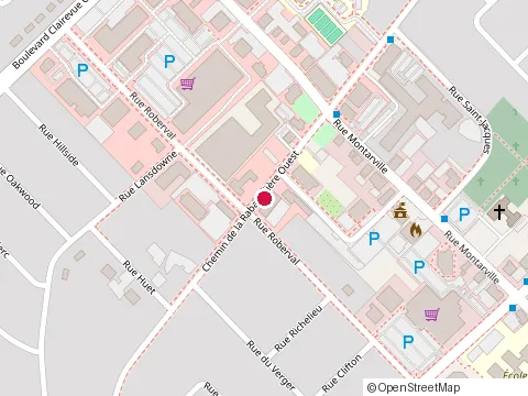 Location of Restaurant Rosa Bella at 1515 place de l'Hôtel de Ville, Saint-Bruno-de-Montarville
