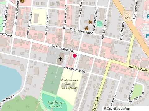 Location of Restaurant Valentine at 92 Rue Principale E, Sainte-Agathe-des-Monts