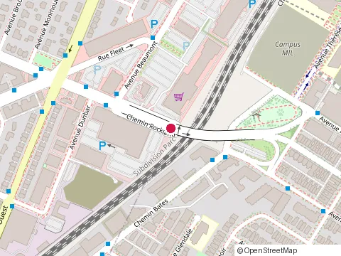 Location of Rockland Eye at 100 Rockland Rd, Mont-Royal