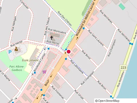 Location of Rôtisseries Benny at 335 Boulevard Sir Wilfrid Laurier, Beloeil