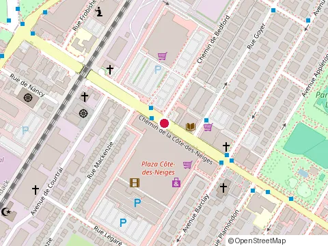 Location of Rôtisseries Benny at 6795 Chem. de la Côte-des-Neiges, Montréal