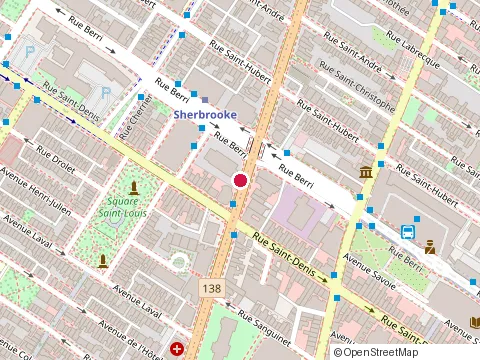 Location of Sabbya at 1580 St Catherine St E, Montréal