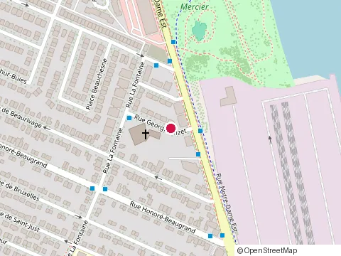 Location of Saint-François-d'Assise at 700 Rue Georges-Bizet, Montréal
