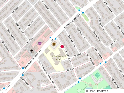 Location of Saint-Paul Ecole at 280 92E Av, Laval