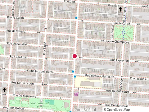 Location of Samcon Laurendeau at 5754 Laurendeau St, Montréal