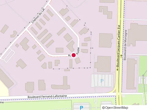 Location of Sanville at 1301 Rue Labadie, Longueuil