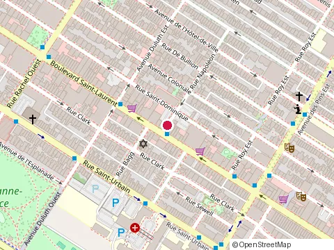 Location of Schwartz'S Deli at 3895 Boul. Saint-Laurent, Montréal