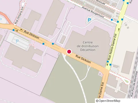 Location of Scp Geotek at 1505 Rue Dickson Suite 101, Montréal