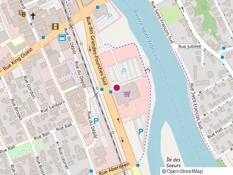 Location of Sherbrooke Services Recreatifs at 555 Rue Grandes Fourches S, Sherbrooke