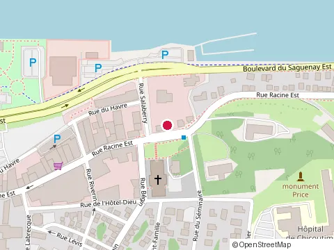 Location of Soeurs du Bon-Pasteur at 225 Rue du Seminaire, Chicoutimi