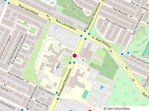 Location of Soeurs Franciscaines Missionna at 5690 boulevard Rosemont, Montréal