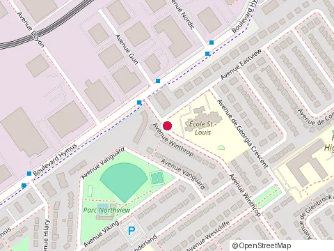 Location of St Louis Ecole at 151 avenue Winthrop, Pointe-Claire