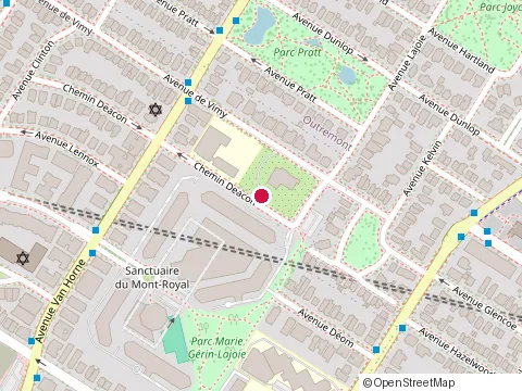 Location of St. Raphael Home at 6005 chemin Deacon, Montréal
