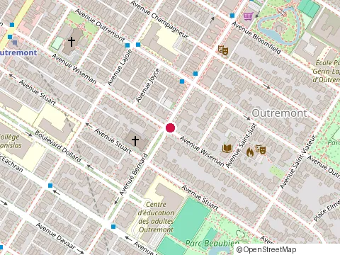Location of Studio Beauté de Royal at 1364 Bernard Ave, Montréal
