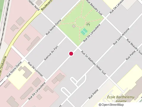 Location of Synetik Group at 1242 Rue de Lanaudière, Joliette