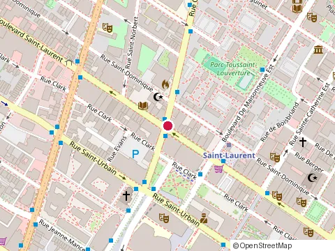 Location of Technologia Formation at 1626 Boulevard Saint-Laurent, Montréal
