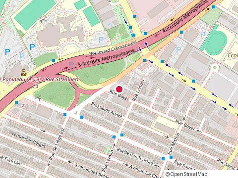 Location of Terrasse Boyer at 8435 Rue Boyer, Montréal