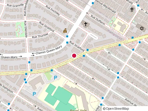 Location of The Hampstead at 5765 Chem. de la Côte St Luc, Montréal