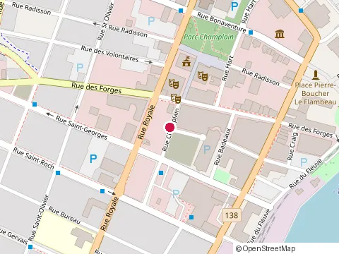 Location of Therrien at 1455 Rue Champlain, Trois-Rivières