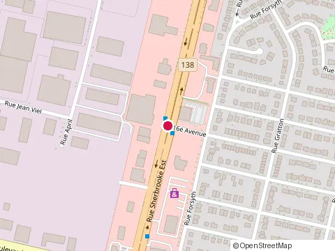 Location of Tomate Basilic Pointe aux Trembles at 12585 Sherbrooke St E, Pointe-aux-Trembles